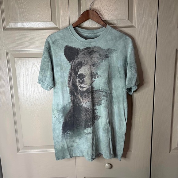 The Mountain Other - Vintage bear shirt medium The mountain nature tie-dye animal bear wildlife